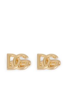 Dolce & Gabbana boutons de manchette à logo DG - Or