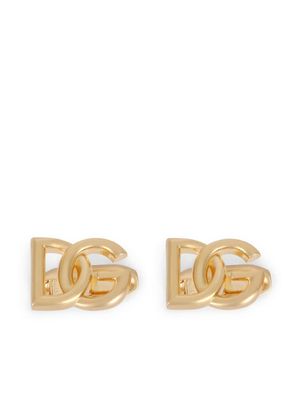 Dolce & Gabbana boutons de manchette à logo DG - Or