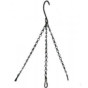 Ketting voor hanging basket zwart gecoat - Ketting voor basket Ø 40 cm