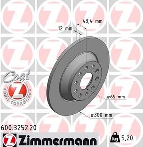 Remschijf Coat Z 600325220