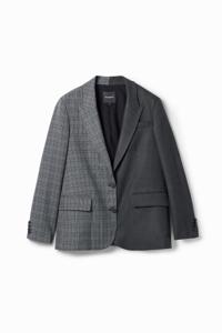 Rechte blazer Prince of Wales patch - BLACK - XL