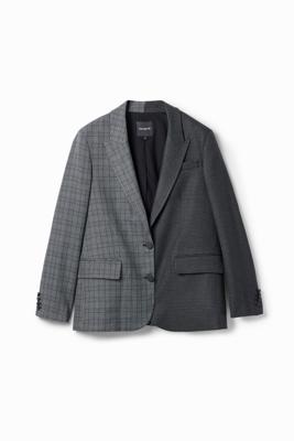 Rechte blazer Prince of Wales patch - BLACK - S