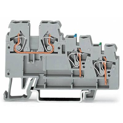 WAGO 270-572 Actuatorenklem 5 mm Spanveer Toewijzing: L Grijs 50 stuk(s)
