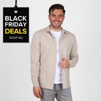 Heren Overhemd Putten - Zand Melange