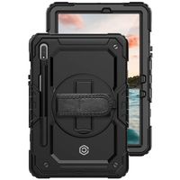 Casecentive Handstrap Pro Hardcase met handvat Galaxy Tab S8 Ultra zwart - 8720153794732