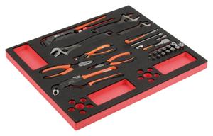Bahco Foaminlay Fit&Go 3/3 met doppen en toebehoren 1/4" | tangen en moersleutels - 26-delig - FF1A5022