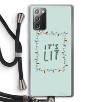 It's Lit: Samsung Galaxy Note 20 / Note 20 5G Transparant Hoesje met koord