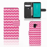 Samsung Galaxy J6 2018 | Telefoon Hoesje | Waves Pink