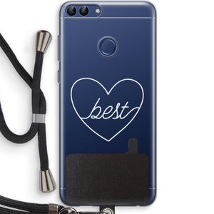 Best heart pastel: Huawei P Smart (2018) Transparant Hoesje met koord