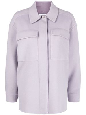 Calvin Klein surchemise à col italien - Violet