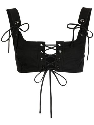 Monse bralette à détail de laçage - Noir