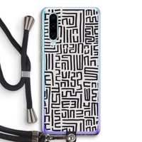 Moroccan Print: Huawei P30 Transparant Hoesje met koord