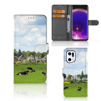 OPPO Find X5 Pro Telefoonhoesje met Pasjes Koeien