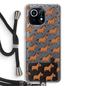 Pony: Xiaomi Mi 11 Transparant Hoesje met koord
