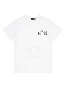 Nº21 Kids t-shirt en coton à logo imprimé - Blanc