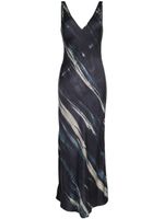 VOZ Double V Bias sleeveless dress - Bleu - thumbnail