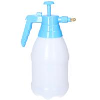 Plantenspuit met hoge druk sproeier/vernevelaar - kunststof - 1.5 liter - blauw/wit - 30 cm