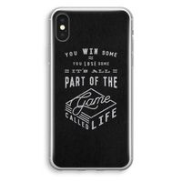 Life: iPhone XS Transparant Hoesje