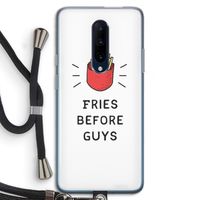 Fries before guys: OnePlus 7 Pro Transparant Hoesje met koord