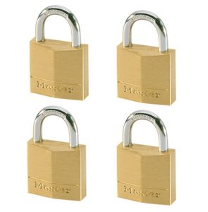 Masterlock 4 x 30mm padlocks ref. 130EURD - keyed alike padlocks - 130EURQNOP