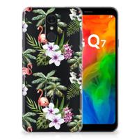 LG Q7 | TPU Hoesje | Flamingo Palms