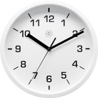NeXtime nx-7321wi wandklok nxt diameter 20cm kunststof wit, witte wijzerplaat