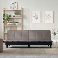 Slaapbank stof taupe
