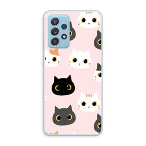 Katten: Samsung Galaxy A73 Transparant Hoesje