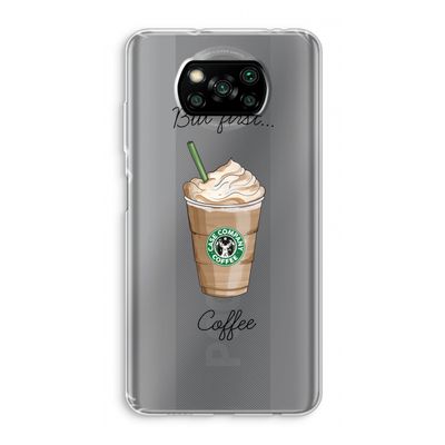 But first coffee: Xiaomi Poco X3 NFC Transparant Hoesje