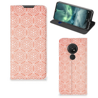 Nokia 6.2 | 7.2 Hoesje met Magneet Pattern Orange - thumbnail