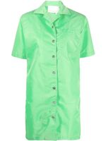 REMAIN robe-chemise évasée à manches courtes - Vert - thumbnail