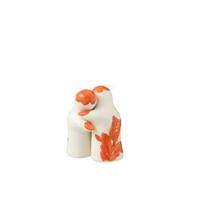 J-Line Salt&Pepper Granada Ceramic White|Orange - thumbnail