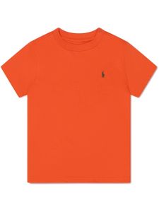 POLO RALPH LAUREN KIDS t-shirt à logo brodé - Orange