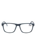 Lacoste side-stripe square-frame glasses - Bleu