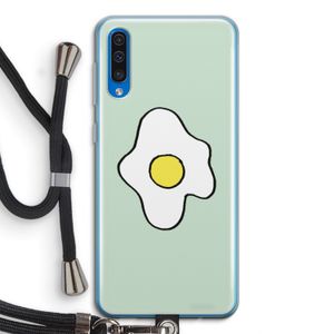 Spiegelei: Samsung Galaxy A50 Transparant Hoesje met koord