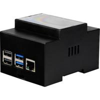 Joy-it DIN-rail-houder Geschikt voor serie: Raspberry Pi® 4 Voor DIN-railmontage Zwart