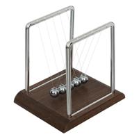 Newton pendel cradle - met 5 ballen - 17 x 15 x 18 cm - Slinger/balanceerballen voor op kantoor/bure Newton pendel cradle - met 5 ballen - 17 x 15 x 18 cm - Slinger/balanceerballen voor op kantoor/bure