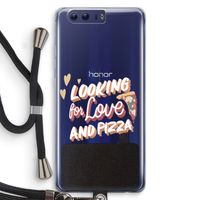 Pizza is the answer: Honor 9 Transparant Hoesje met koord