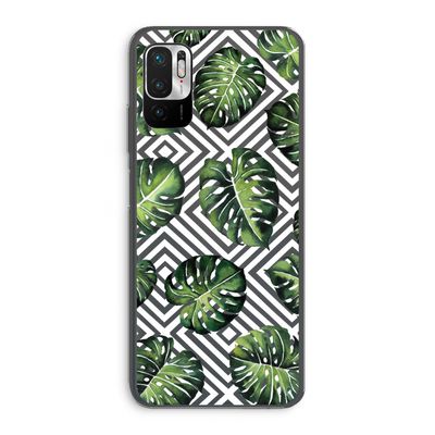 Geometrische jungle: Xiaomi Redmi Note 10 5G Transparant Hoesje