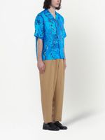 Marni chemise fleurie à manches courtes - Bleu