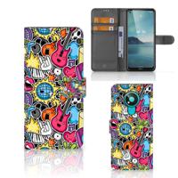 Nokia 3.4 | Wallet Case | met Pasjes | Punk Rock