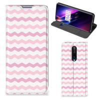 OnePlus 8 | Hoesje met Magneet | Waves Roze