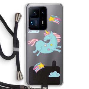 Vliegende eenhoorn: Xiaomi Mi Mix 4 Transparant Hoesje met koord