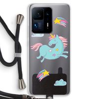 Vliegende eenhoorn: Xiaomi Mi Mix 4 Transparant Hoesje met koord