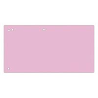 OFFICE products verdeelstroken, 240 x 105 mm, pak van 100 stuks, roze