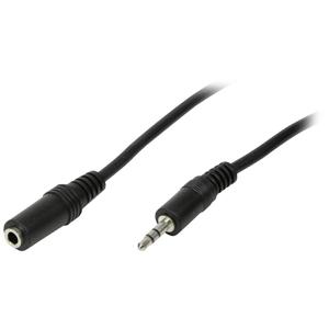 LogiLink CA1055 Jackplug Audio Aansluitkabel 5.00 m Zwart (mat)