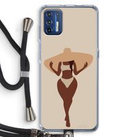 Let's get salty: Motorola Moto G9 Plus Transparant Hoesje met koord