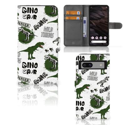 Telefoonhoesje | Met pasjeshouder | voor Google Pixel 7A Dinosaurus