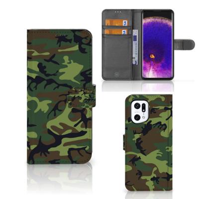 OPPO Find X5 Pro | Telefoon Hoesje | Army Dark