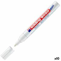 Permanente markeerstift Edding E-8050 Tyre Marker Wit (10 Stuks)